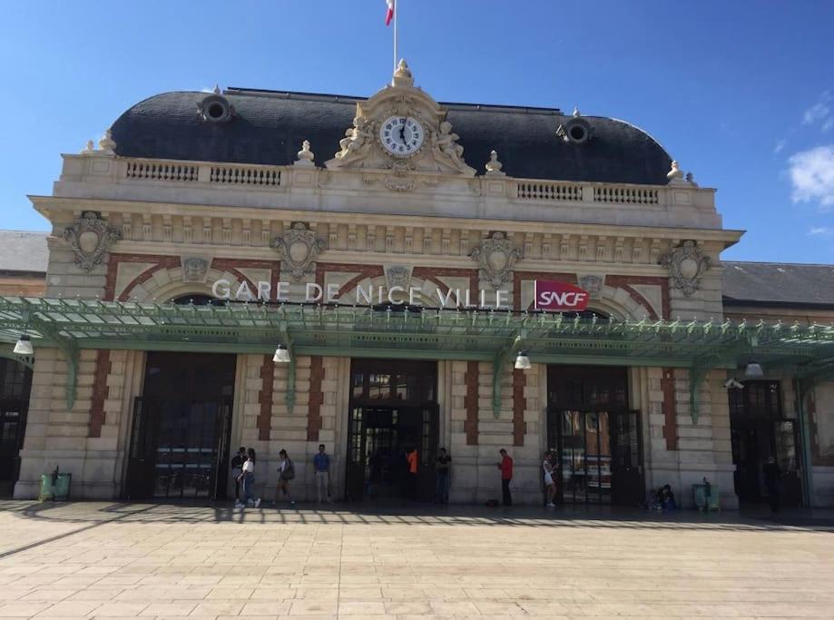 Appartement 4 Chambres Face Gare Nice-Ville Exterior foto